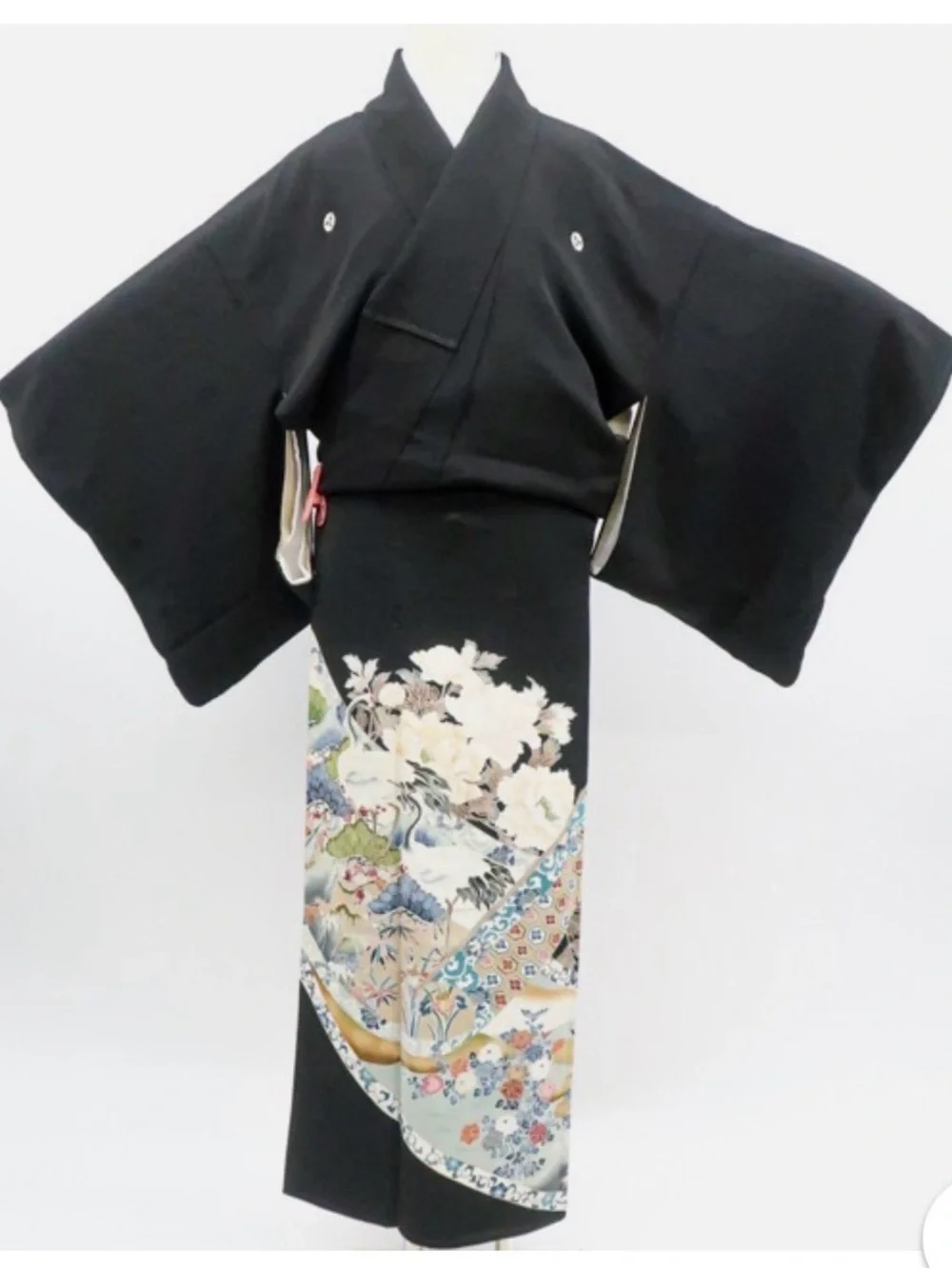 Vintage Japanese Kimono Antique Silk Black Tomesode Silk
Kimono #japan #Silk - Picture 1 of 10